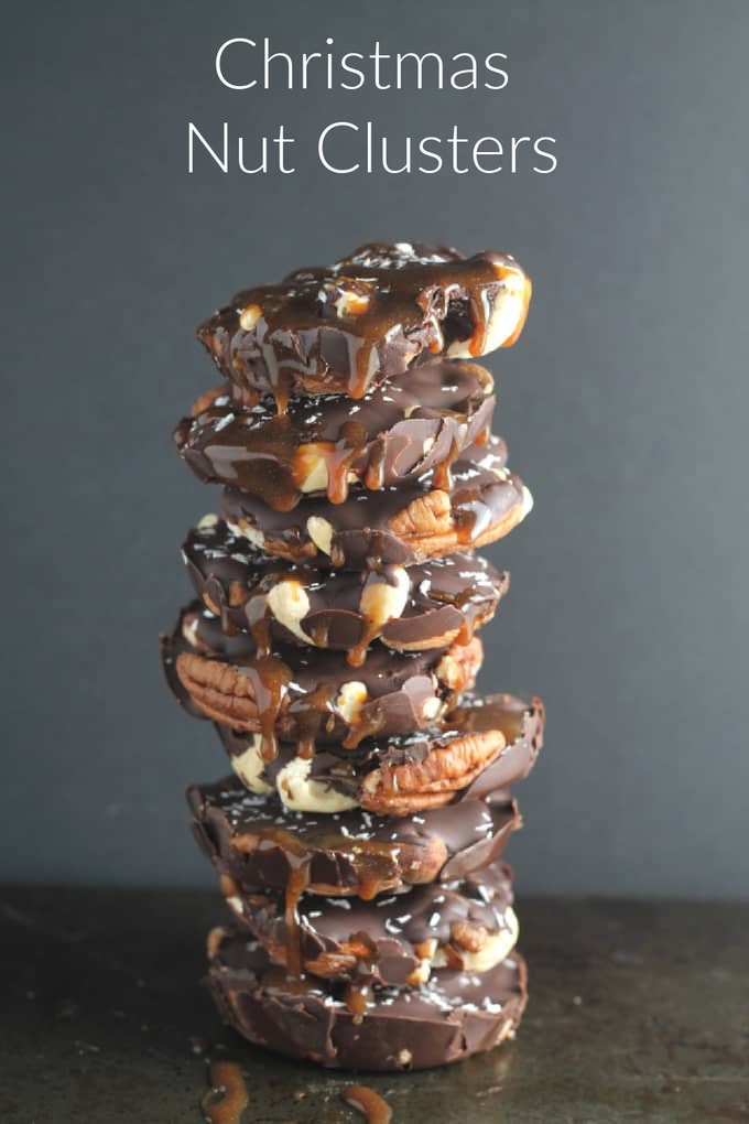 Christmas nut clusters pinterest pin