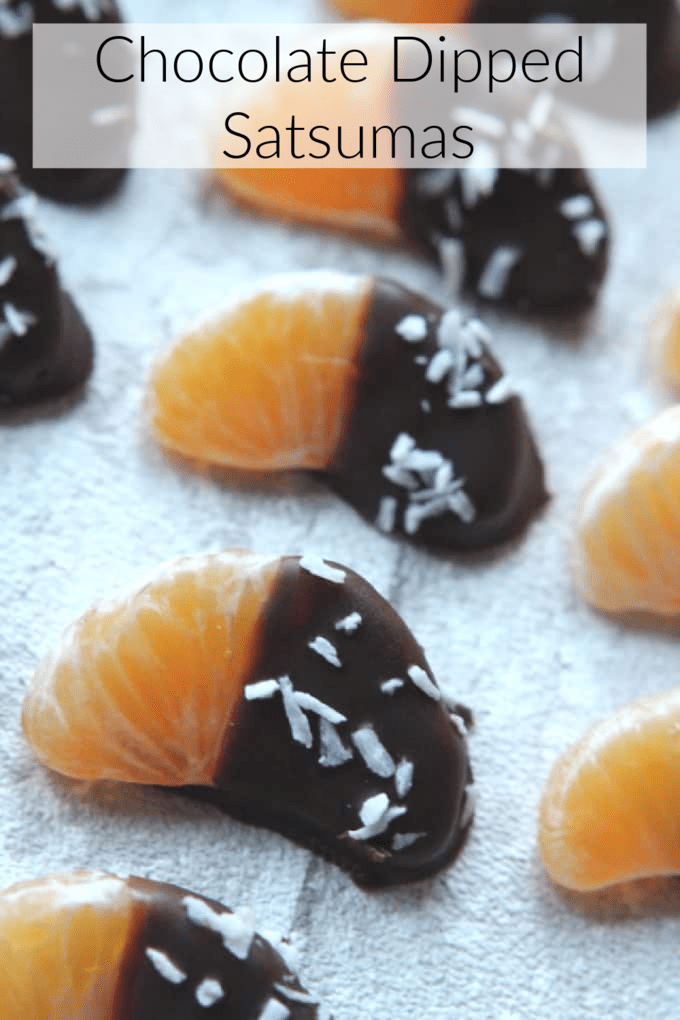 Chocolate Dipped Satsumas Pinterest Pin