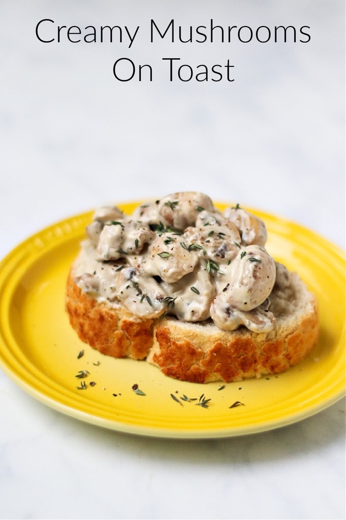 Creamy Mushrooms On Toast Pinterest Pin