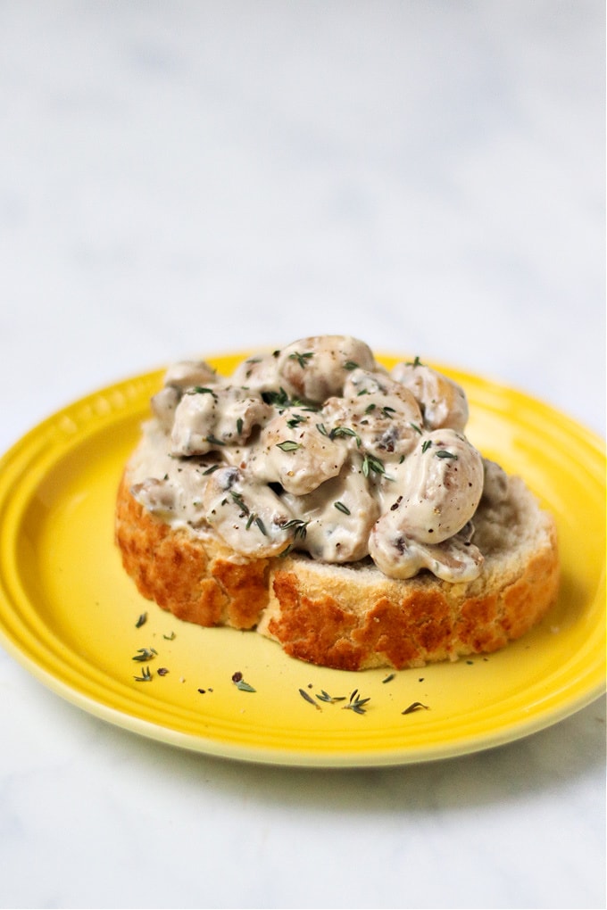 Creamy Mushrooms On Toast