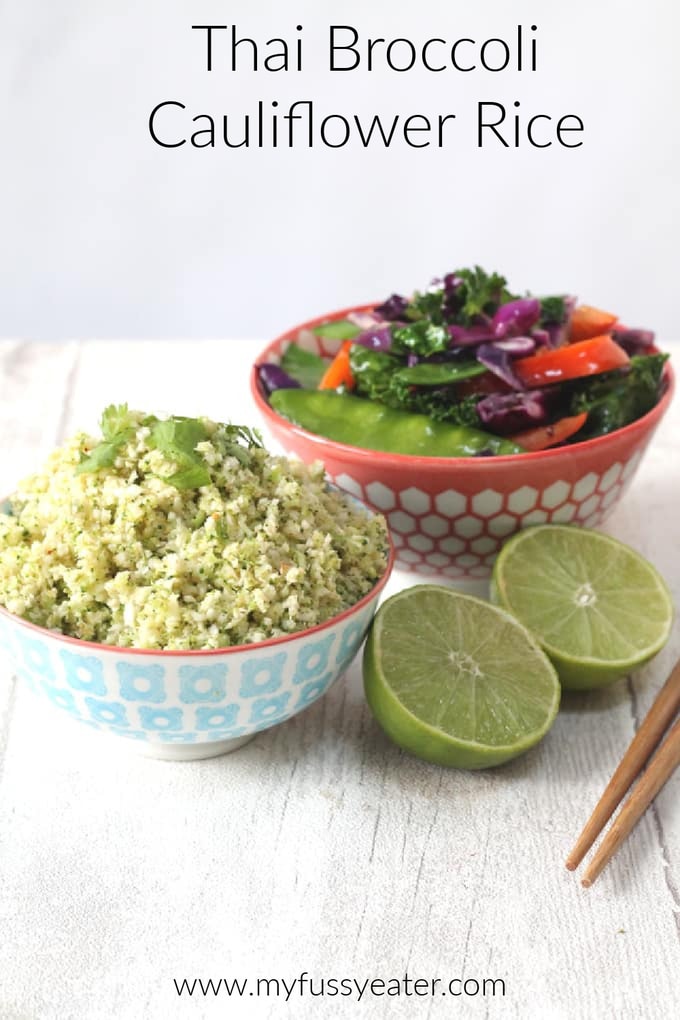 Thai Broccoli Cauliflower Rice Pinterest Pin