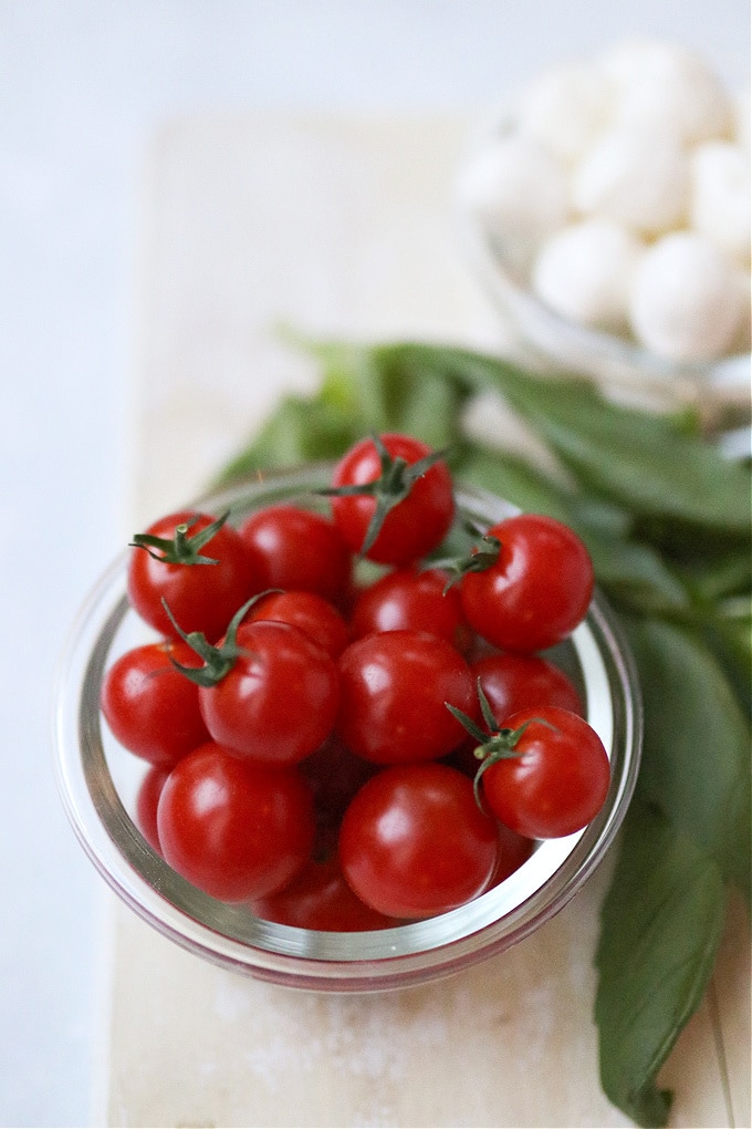 a small bowl of fresh cherry tomatoes