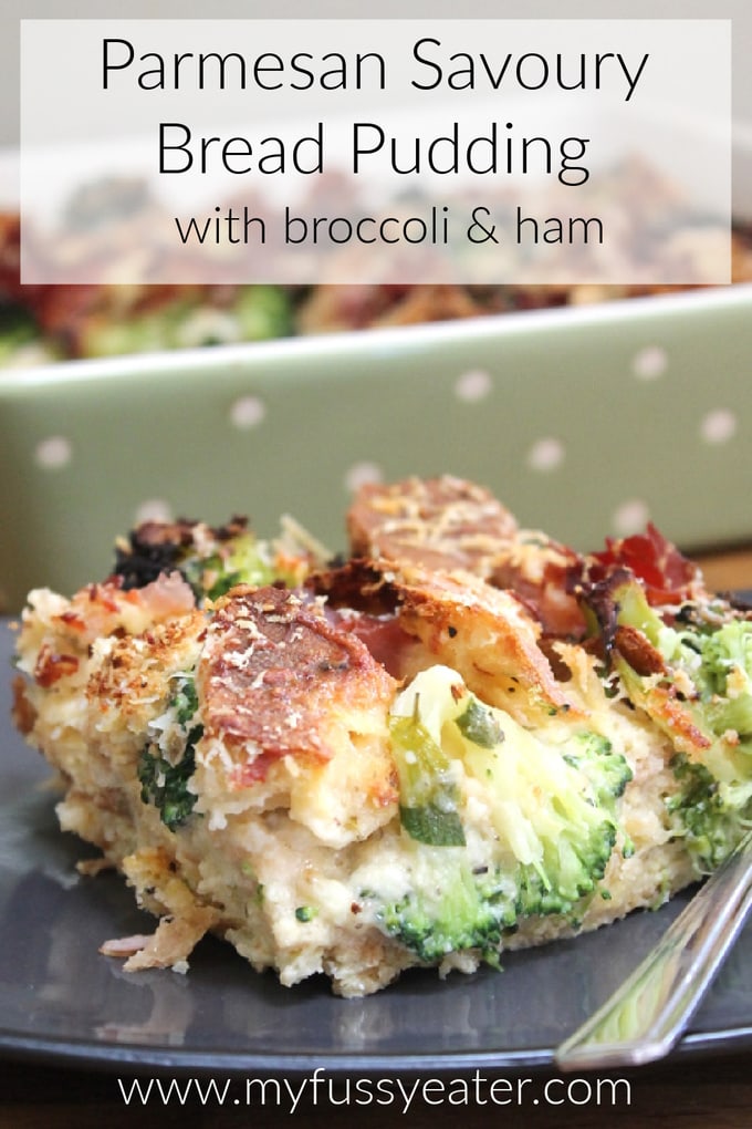 Parmesan Savoury Bread Pudding Pinterest Pin