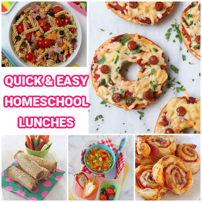 Quick & Easy Homeschool Lunch Ideas