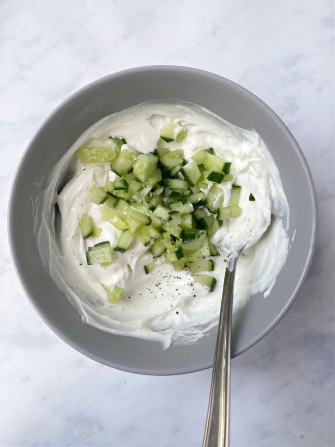 tzatziki in a bowl