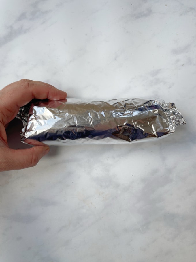 wrap in tin foil