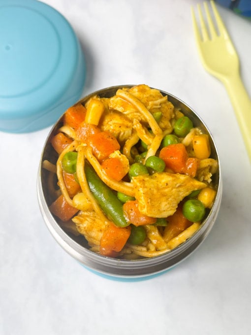 Creamy Chicken Noodles Hot Lunch Recipe