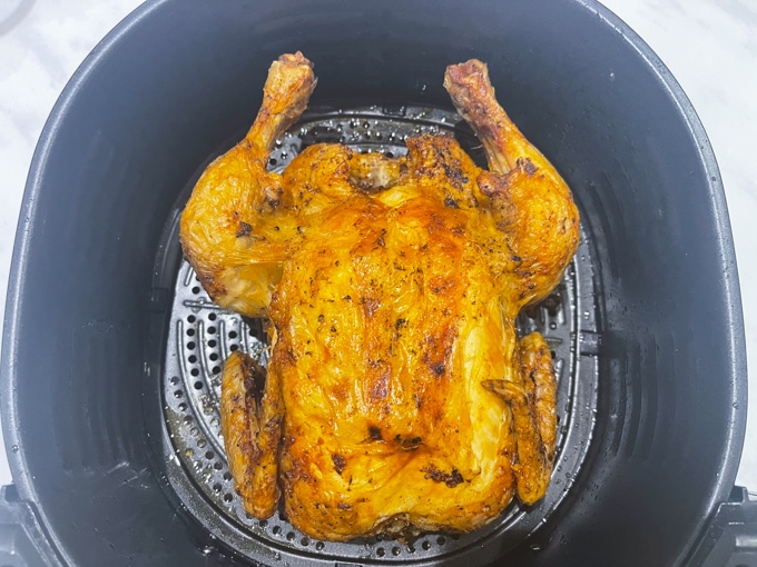 Air Fryer Whole Chicken - Confessions of a Fit Foodie