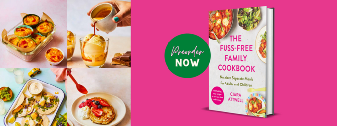 Ciara Attwell kulinarinė knyga „Šeima be rūpesčių“.