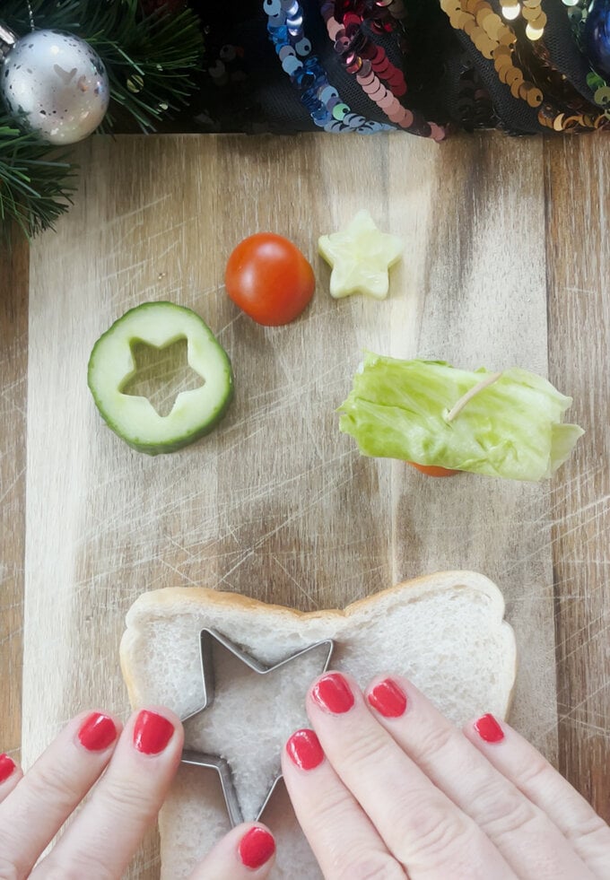 Christmas Tree Sandwiches - My Fussy Eater | Easy Family Recipes