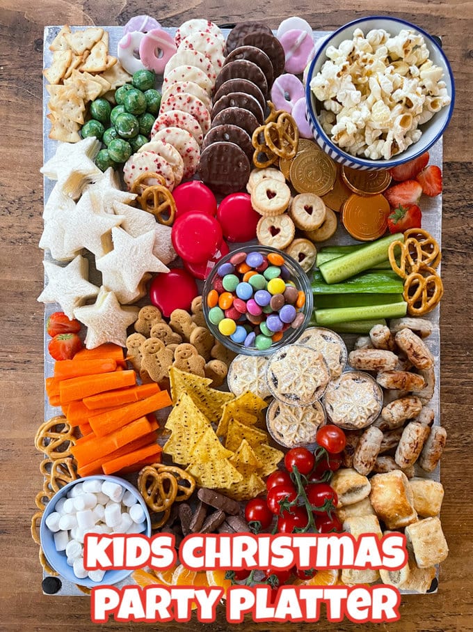 Healthy snacks for kids grazing tray