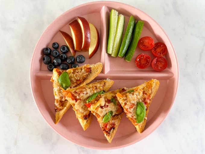 Airfryer Pizza Toast with Hidden Veggies - My Fussy Eater | Easy Family ...