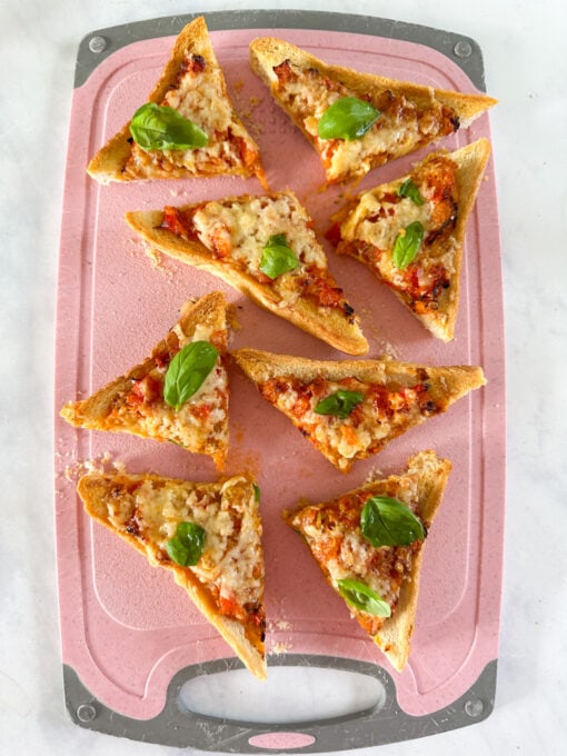 Airfryer Pizza Toast with Hidden Veggies My Fussy Eater Easy Family