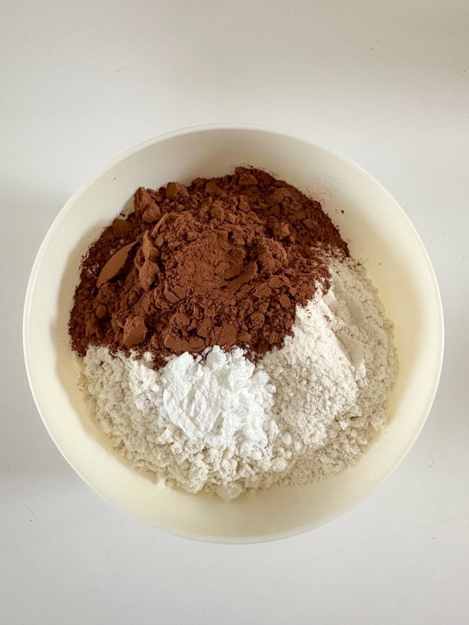 dry ingredients in a bowl.