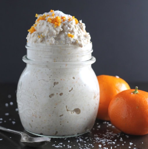 Orange Coconut Vanilla Overnight Oats FB