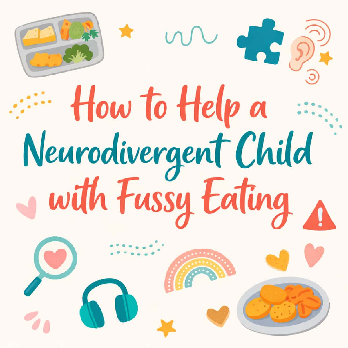 Tips on how you can help neurodivergent children with fussy eating and food issues